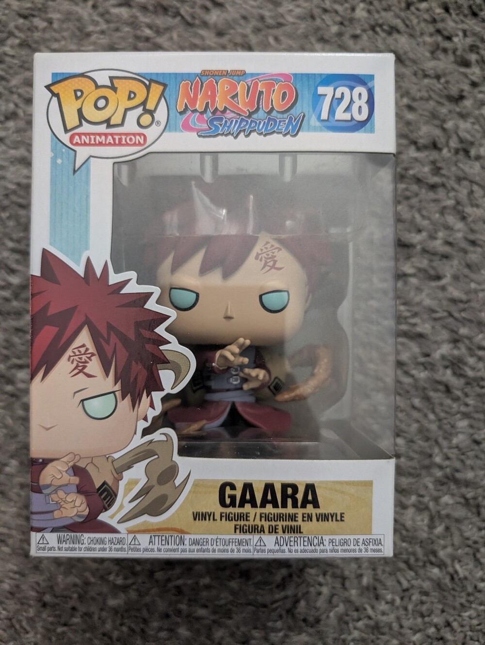 Funko Pop! Animation Naruto Shippuden Gaara Vinyl Figure - Red Hair, Teal Eyes